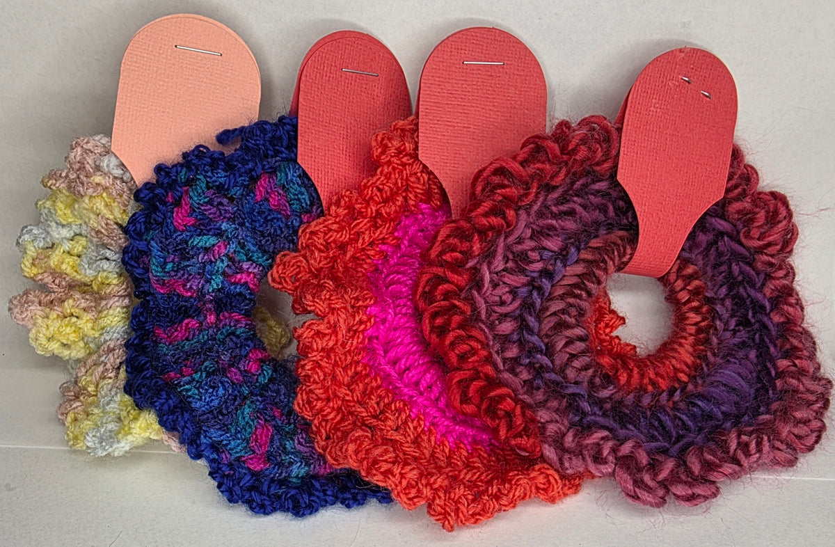 Handmade Crochet Scrunchies